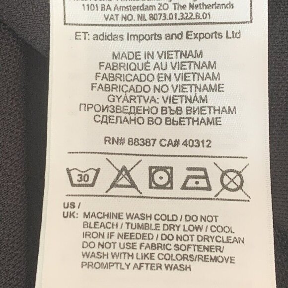 Adidas Polo Shirt Mens 2XL Black Embroidered Logo Business Casual Weekend Golf - Picture 5 of 9